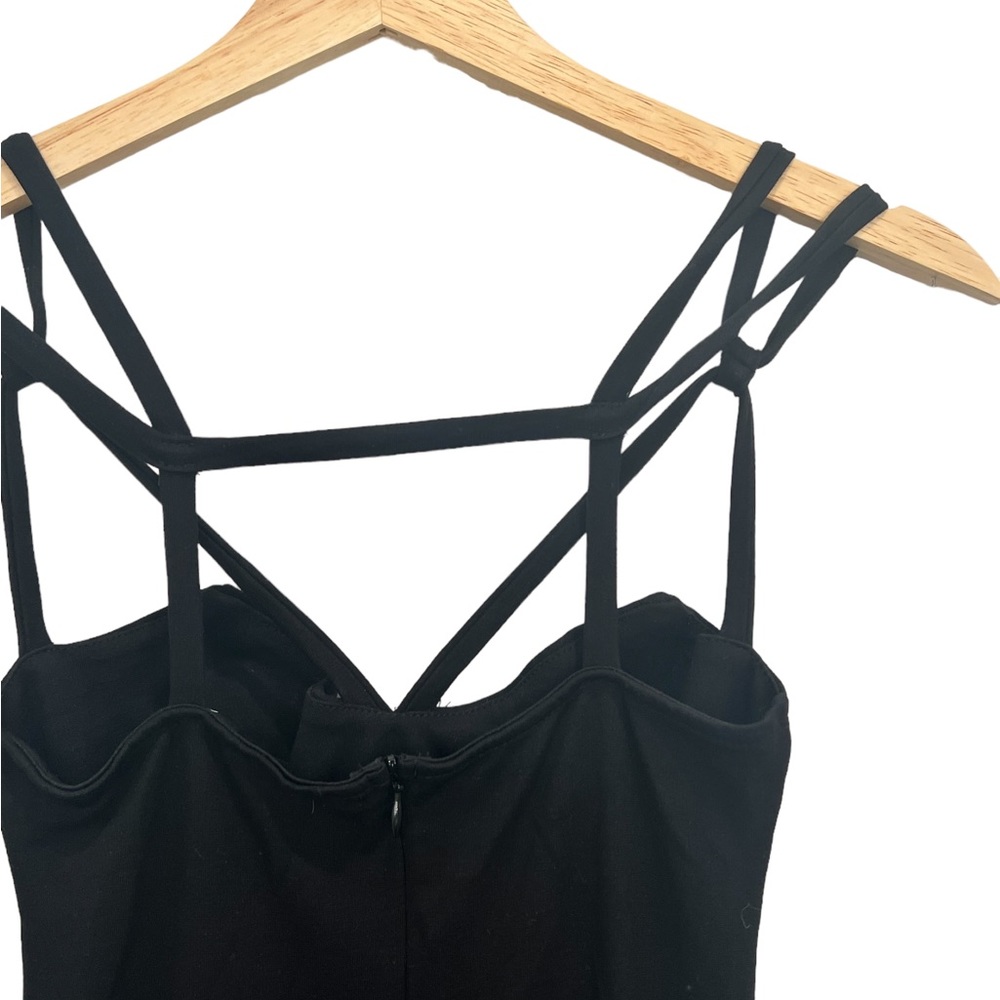 Lulu's Strappy Black Bodycon Dress - Small